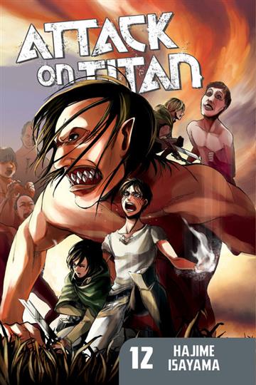 Knjiga Attack on Titan vol. 12 autora Hajime Isayama izdana 2014 kao meki uvez dostupna u Knjižari Znanje.