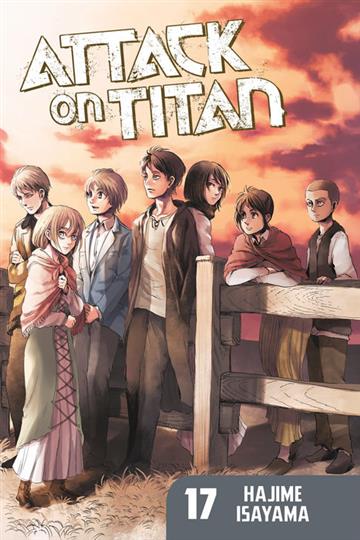 Knjiga Attack on Titan vol. 17 autora Hajime Isayama izdana 2015 kao meki uvez dostupna u Knjižari Znanje.