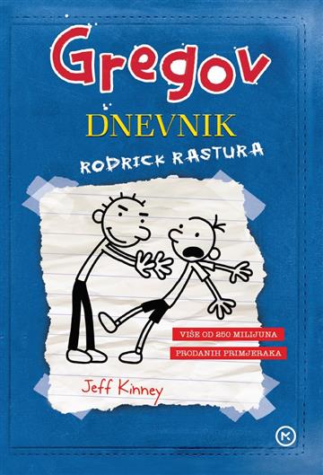 Knjiga Gregov dnevnik: Rodrick rastura autora Jeff Kinney izdana 2024 kao tvrdi uvez dostupna u Knjižari Znanje.