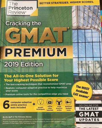 Knjiga Cracking GMAT Premium 2019 autora  izdana 2018 kao meki uvez dostupna u Knjižari Znanje.
