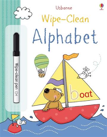 Knjiga Wipe-Clean Alphabet autora Felicity Brooks izdana 2011 kao tvrdi uvez dostupna u Knjižari Znanje.