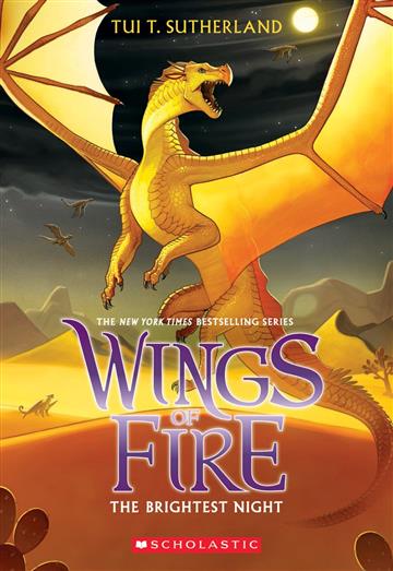 Knjiga Wings of Fire 5: Brightest Night autora Tui T. Sutherland izdana 2023 kao meki uvez dostupna u Knjižari Znanje.
