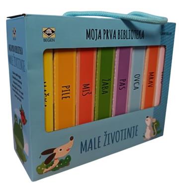 Knjiga Moja prva biblioteka -Male životinje autora Grupa autora izdana 2025 kao tvrdi uvez dostupna u Knjižari Znanje.