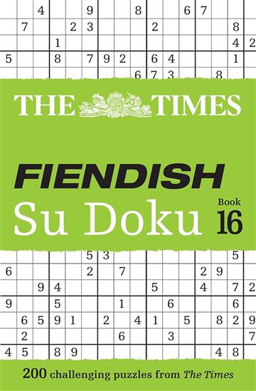 Knjiga Times Fiendish Su Doku Book 16 autora The Times izdana 2023 kao meki uvez dostupna u Knjižari Znanje.