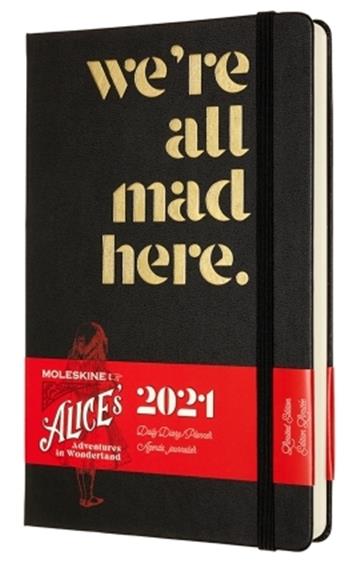 Moleskine Limited Edition Alice in Wonderland 2021 Daily Large Diary: Mad 8056420852547
