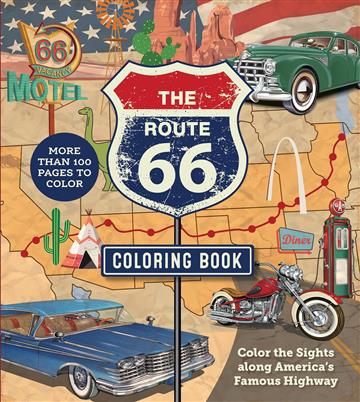 Knjiga Route 66 Coloring Book autora Chartwell Books izdana 2024 kao meki uvez dostupna u Knjižari Znanje.