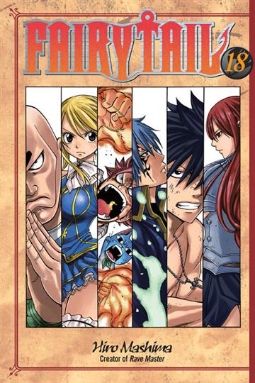 Knjiga Fairy Tail, vol. 18 autora Hiro Mashima izdana 2012 kao meki uvez dostupna u Knjižari Znanje.