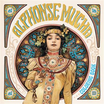 Knjiga Alphonse Mucha Coloring Book autora Document Press izdana 2025 kao meki uvez dostupna u Knjižari Znanje.