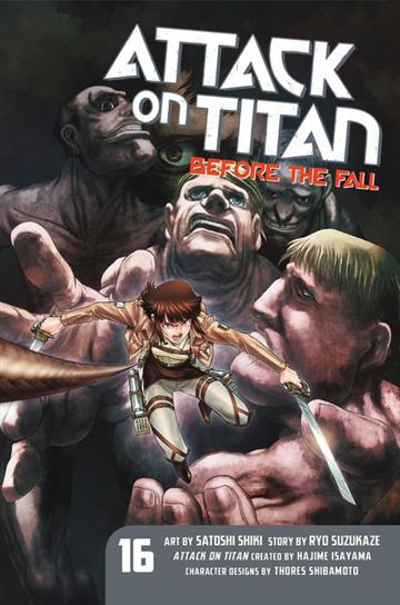 Knjiga Attack on Titan: Before the Fall vol. 16 autora Hajime Isayama izdana 2019 kao meki uvez dostupna u Knjižari Znanje.