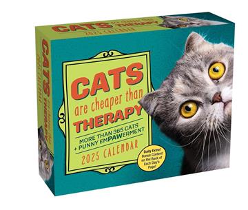 Knjiga Cats Are Cheaper Than Therapy 2025 Day-to-Day Calendar autora Andrews McMeel Publi izdana 2024 kao meki dostupna u Knjižari Znanje.