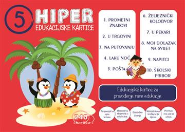 Knjiga Hiper 5 edukacijske kartice autora Hiper izdana 2018 kao ostalo dostupna u Knjižari Znanje.