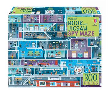 Knjiga Book And Jigsaw Spy Mazes autora Usborne izdana 2023 kao meki uvez dostupna u Knjižari Znanje.