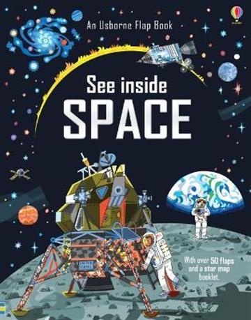Knjiga See Inside Space autora Katie Daynes izdana 2014 kao tvrdi uvez dostupna u Knjižari Znanje.