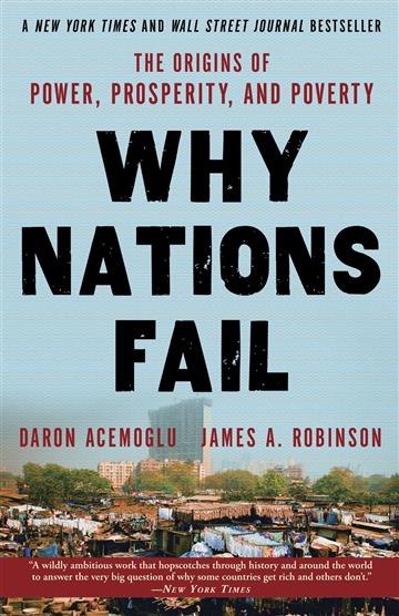 Knjiga Why Nations Fail autora  Daron Acemoglu izdana 2013 kao meki uvez dostupna u Knjižari Znanje.