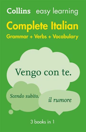 Knjiga Easy Learning Complete Italian Grammar, Verbs & Vocabulary 2E autora Collins Dictionaries izdana 2016 kao meki uvez dostupna u Knjižari Znanje.