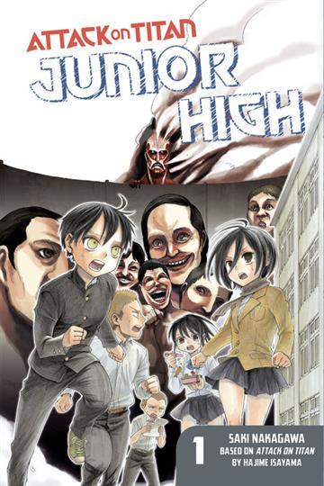 Knjiga Attack on Titan: Junior High vol. 01 autora Hajime Isayama izdana 2014 kao meki uvez dostupna u Knjižari Znanje.