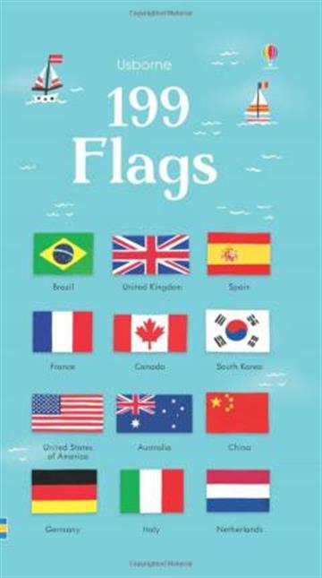 Knjiga 199 Flags autora Usborne izdana 2017 kao tvrdi uvez dostupna u Knjižari Znanje.