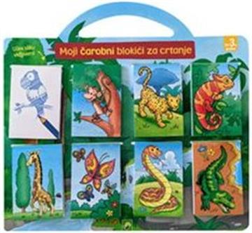 Knjiga Životinje - Moji čarobni blokići za crtanje autora Grupa autora izdana 2021 kao meki uvez dostupna u Knjižari Znanje.