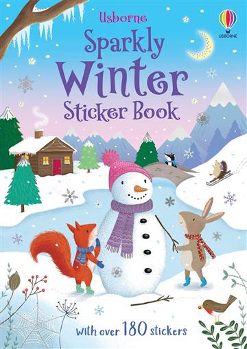 Knjiga Sparkly Winter Sticker Book autora Usborne izdana 2023 kao meki uvez dostupna u Knjižari Znanje.