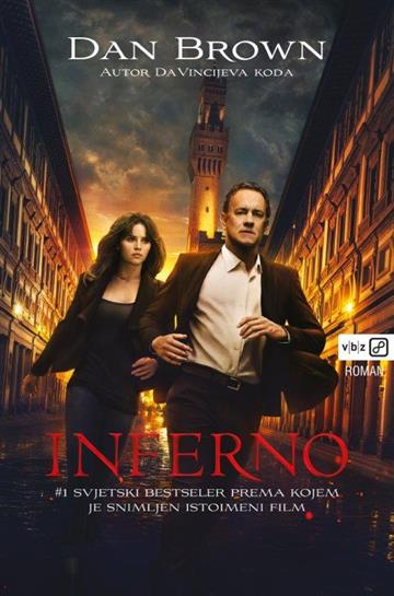 Knjiga Inferno autora Dan Brown izdana 2013 kao meki uvez dostupna u Knjižari Znanje.