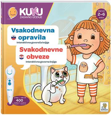 Knjiga Interaktivna knjiga Kuku - Svakodnevne obaveze autora KUKU izdana  kao tvrdi uvez dostupna u Knjižari Znanje.