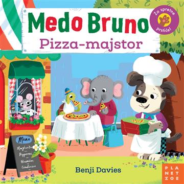 Knjiga Medo Bruno: Pizza-majstor autora Benji Davies izdana 2021 kao tvrdi uvez dostupna u Knjižari Znanje.