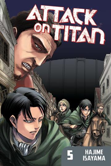Knjiga Attack on Titan vol. 05 autora Hajime Isayama izdana 2013 kao meki uvez dostupna u Knjižari Znanje.