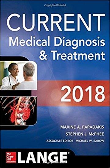 Knjiga Current Medical Diagnosis & Treatment 2018 57E autora Maxine A. Papadakis, Stephen J. McPhee, Michael W. Rabow izdana 2017 kao tvrdi uvez dostupna u Knjižari Znanje.