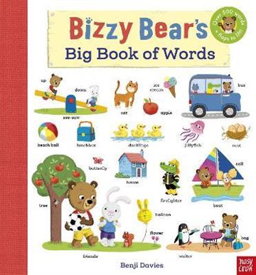 Knjiga Bizzy Bear s Big Book of Words autora Benji Davies izdana 2021 kao tvrdi uvez dostupna u Knjižari Znanje.