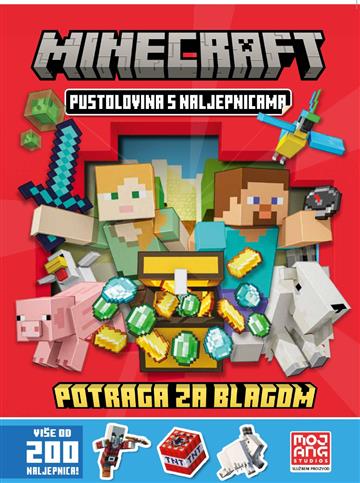 Knjiga Minecraft potraga za blagom autora Minecraft izdana 2023 kao meki uvez dostupna u Knjižari Znanje.