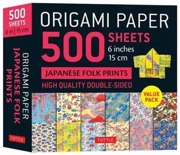Knjiga Origami Paper 500 sheets Japanese Folk Prints 6" (15 cm) autora Tuttle Studio izdana 2025 kao  dostupna u Knjižari Znanje.