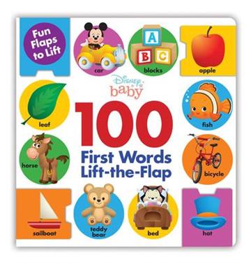 Knjiga Disney Baby 100 First Words Lift-the-Flap autora Disney Books izdana 2018 kao tvrdi uvez dostupna u Knjižari Znanje.