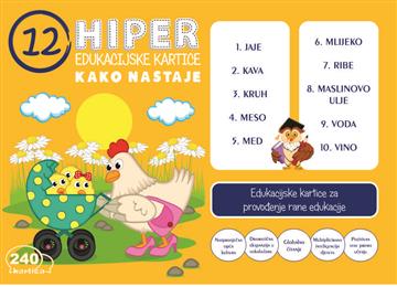 Knjiga Hiper 12 edukacijske kartice autora Hiper izdana 2020 kao ostalo dostupna u Knjižari Znanje.