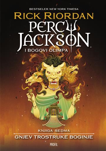 Knjiga Gnjev trostruke boginje autora Rick Riordan izdana 2026 kao meki uvez dostupna u Knjižari Znanje.