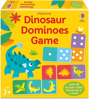 Knjiga Dinosaur Dominoes Game autora Usborne izdana 2023 kao tvrdi uvez dostupna u Knjižari Znanje.