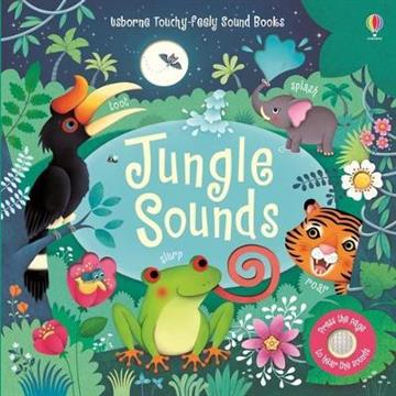 Knjiga Jungle Sounds autora Usborne izdana 2020 kao tvrdi uvez dostupna u Knjižari Znanje.