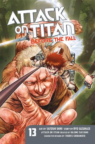 Knjiga Attack on Titan: Before the Fall vol. 13 autora Hajime Isayama izdana 2018 kao meki uvez dostupna u Knjižari Znanje.