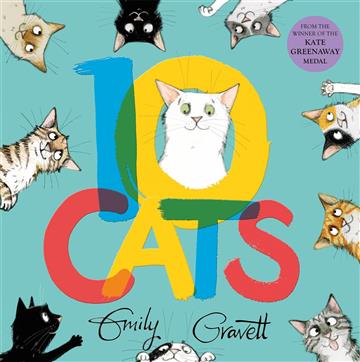 Knjiga 10 Cats autora Emily Gravett izdana 2023 kao meki uvez dostupna u Knjižari Znanje.