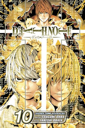 Knjiga Death Note, vol. 10 autora Tsugumi Ohba, Takeshi Obata izdana 2008 kao meki uvez dostupna u Knjižari Znanje.