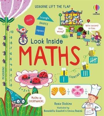 Knjiga Look inside Maths autora Usborne izdana 2021 kao tvrdi uvez dostupna u Knjižari Znanje.