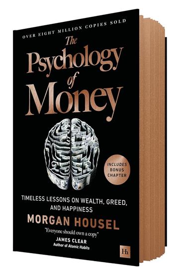 Knjiga Psychology of Money autora Morgan Housel izdana 2025 kao tvrdi uvez dostupna u Knjižari Znanje.
