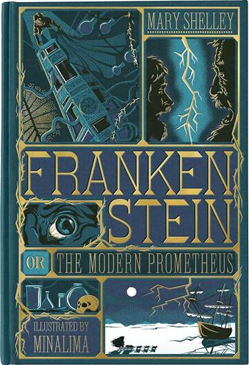 Knjiga Frankenstein, MinaLima Ed. autora Mary Shelley izdana 2025 kao tvrdi uvez dostupna u Knjižari Znanje.
