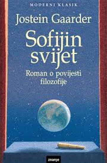 Knjiga Sofijin svijet autora Jostein Gaarder izdana 2024 kao meki uvez dostupna u Knjižari Znanje.