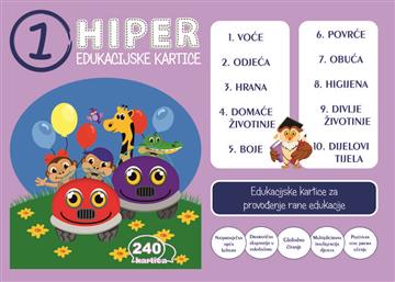 Knjiga Hiper 1 edukacijske kartice autora Hiper izdana 2017 kao ostalo dostupna u Knjižari Znanje.