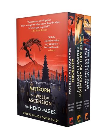 Knjiga Mistborn Trilogy Boxed Set autora Brandon Sanderson izdana 2023 kao meki uvez dostupna u Knjižari Znanje.