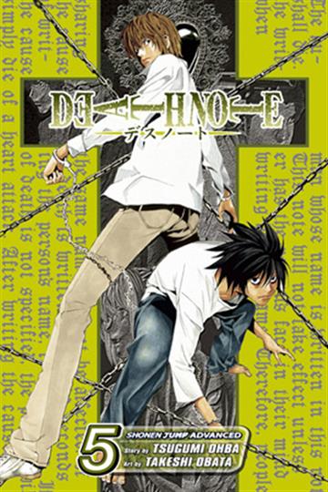 Knjiga Death Note, vol. 05 autora Tsugumi Ohba izdana 2007 kao meki uvez dostupna u Knjižari Znanje.