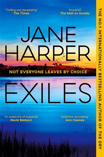 Knjiga Exiles autora Jane Harper izdana 2023 kao meki uvez dostupna u Knjižari Znanje.