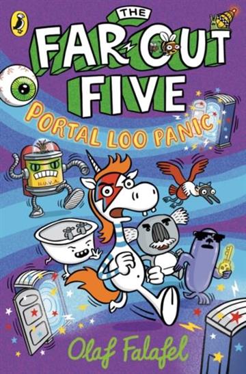 Knjiga Far-Out Five: Portal Loo Panic autora Olaf Falafel izdana 2026 kao meki uvez dostupna u Knjižari Znanje.