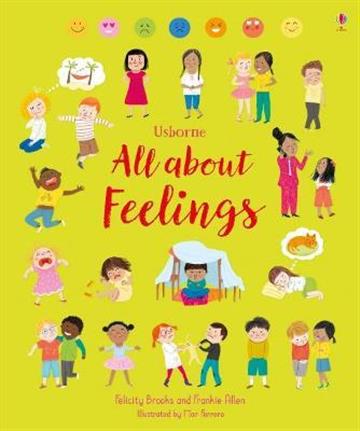 Knjiga All About Feelings autora Usborne izdana 2019 kao tvrdi uvez dostupna u Knjižari Znanje.