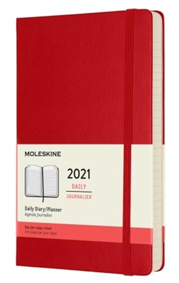 Moleskine 2021 Daily Pocket Hardcover Diary: Scarlet Red 8053853606303